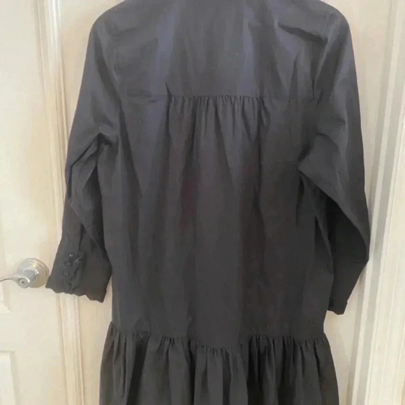 Hunter Bell Black Lace Trim Mock Neck Mini Dress - Picture 7 of 7